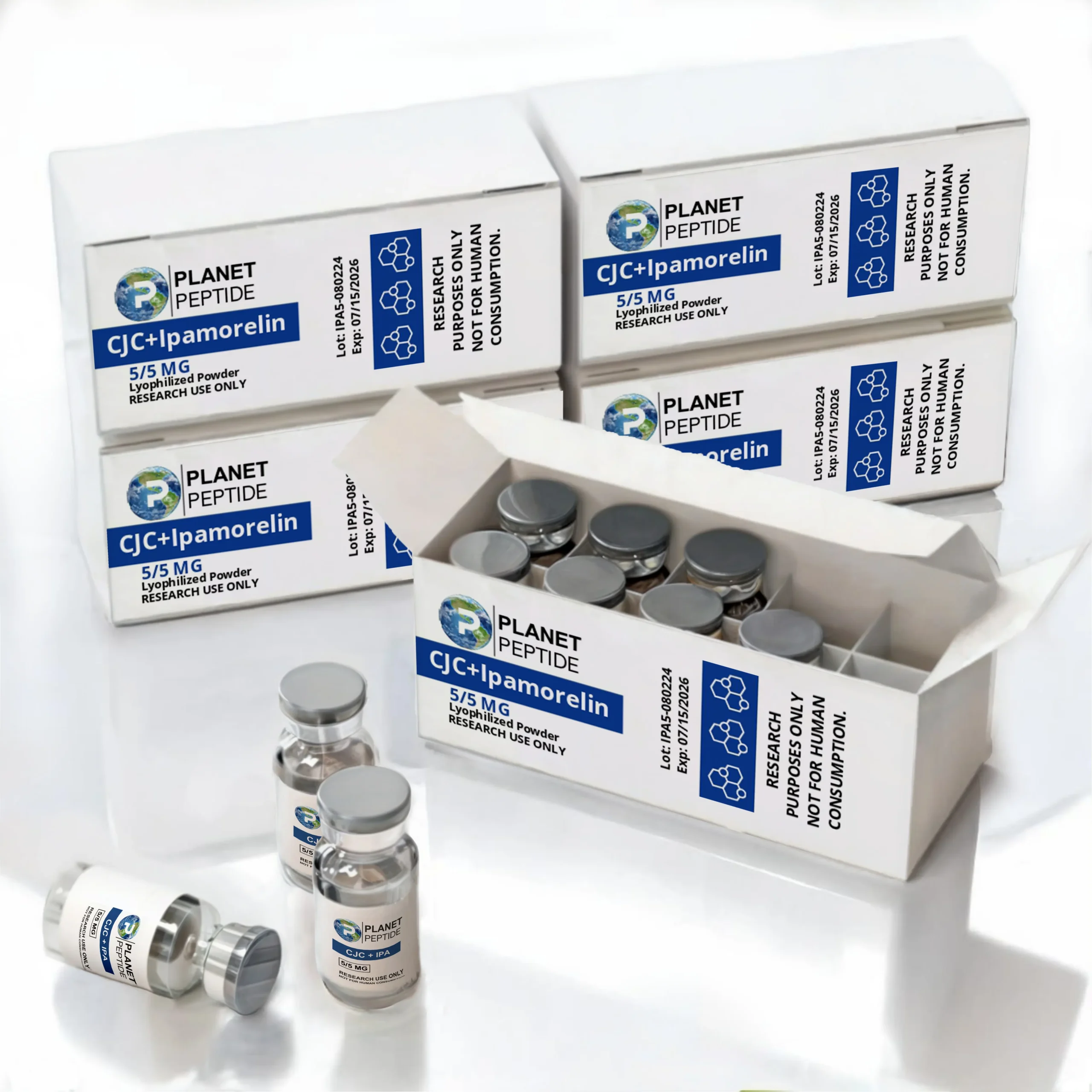 Bulk CJC-1295 NO DAC + Ipamorelin 5/5 x 10 Vials